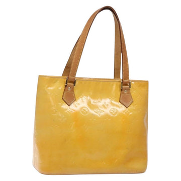 LOUIS VUITTON Monogram Vernis Houston Hand Bag Gris M91053 LV Auth 132526