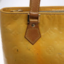 LOUIS VUITTON Monogram Vernis Houston Hand Bag Gris M91053 LV Auth 132526-17
