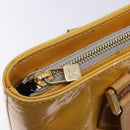 LOUIS VUITTON Monogram Vernis Houston Hand Bag Gris M91053 LV Auth 132526-18