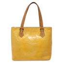 LOUIS VUITTON Monogram Vernis Houston Hand Bag Gris M91053 LV Auth 132526-13