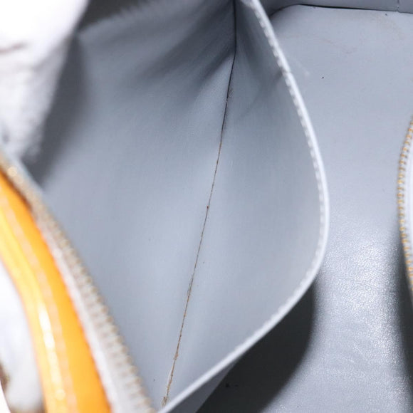 LOUIS VUITTON Monogram Vernis Houston Hand Bag Gris M91053 LV Auth 132526