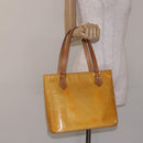 LOUIS VUITTON Monogram Vernis Houston Hand Bag Gris M91053 LV Auth 132526-23