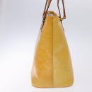 LOUIS VUITTON Monogram Vernis Houston Hand Bag Gris M91053 LV Auth 132526-3