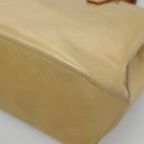 LOUIS VUITTON Monogram Vernis Reade PM Hand Bag Beige M91334 LV Auth 132527-15