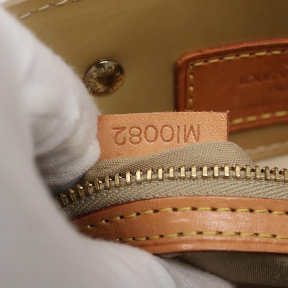 LOUIS VUITTON Monogram Vernis Reade PM Hand Bag Beige M91334 LV Auth 132527
