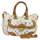 LOUIS VUITTON Monogram Multicolor Rita Hand Bag 2way White M40125 LV Auth 132529-1
