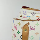 LOUIS VUITTON Monogram Multicolor Rita Hand Bag 2way White M40125 LV Auth 132529-8