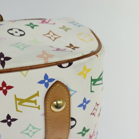 LOUIS VUITTON Monogram Multicolor Rita Hand Bag 2way White M40125 LV Auth 132529