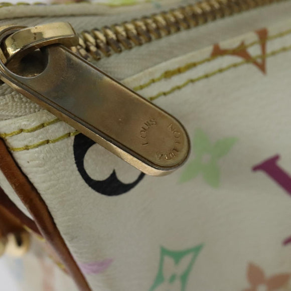 LOUIS VUITTON Monogram Multicolor Rita Hand Bag 2way White M40125 LV Auth 132529