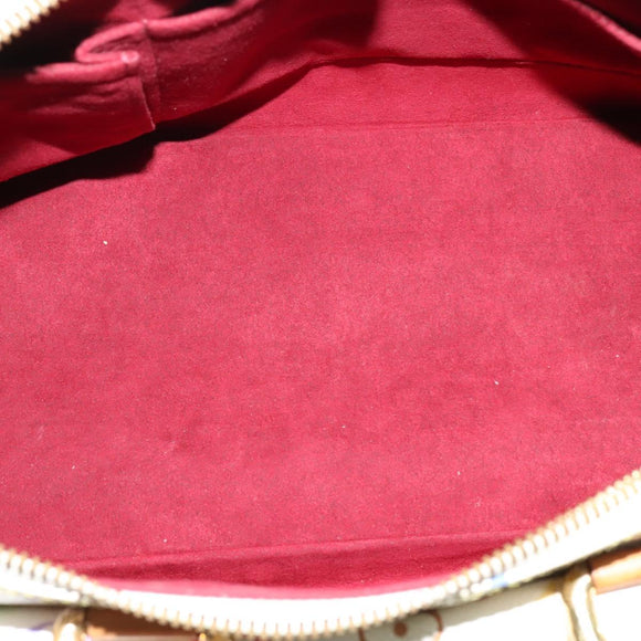 LOUIS VUITTON Monogram Multicolor Rita Hand Bag 2way White M40125 LV Auth 132529