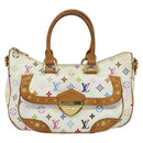 LOUIS VUITTON Monogram Multicolor Rita Hand Bag 2way White M40125 LV Auth 132529-13