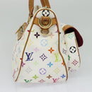 LOUIS VUITTON Monogram Multicolor Rita Hand Bag 2way White M40125 LV Auth 132529-3