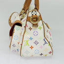 LOUIS VUITTON Monogram Multicolor Rita Hand Bag 2way White M40125 LV Auth 132529-4