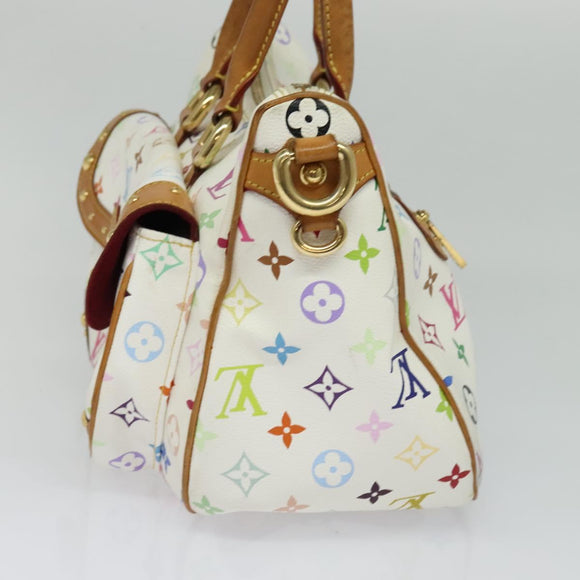 LOUIS VUITTON Monogram Multicolor Rita Hand Bag 2way White M40125 LV Auth 132529