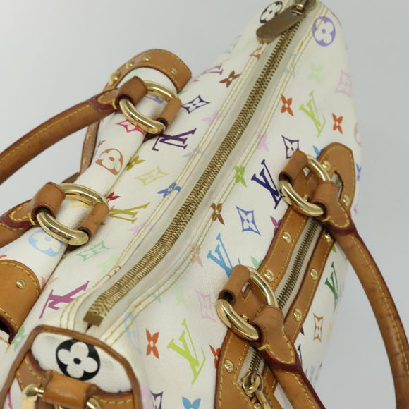 LOUIS VUITTON Monogram Multicolor Rita Hand Bag 2way White M40125 LV Auth 132529