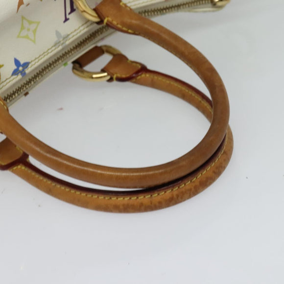 LOUIS VUITTON Monogram Multicolor Rita Hand Bag 2way White M40125 LV Auth 132529
