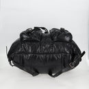 BOTTEGA VENETA INTRECCIATO Backpack Nylon Leather Black Auth 132539V-12