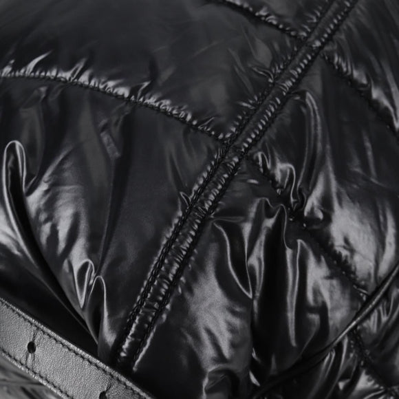 BOTTEGA VENETA INTRECCIATO Backpack Nylon Leather Black Auth 132539V