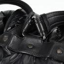 BOTTEGA VENETA INTRECCIATO Backpack Nylon Leather Black Auth 132539V-17