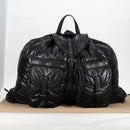 BOTTEGA VENETA INTRECCIATO Backpack Nylon Leather Black Auth 132539V-27