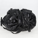 BOTTEGA VENETA INTRECCIATO Backpack Nylon Leather Black Auth 132539V-6