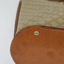 CELINE Macadam Canvas Shoulder Bag PVC Beige Gold Auth 132542-9