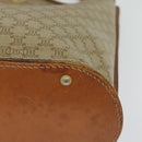 CELINE Macadam Canvas Shoulder Bag PVC Beige Gold Auth 132542-14