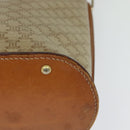 CELINE Macadam Canvas Shoulder Bag PVC Beige Gold Auth 132542-16
