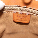 CELINE Macadam Canvas Shoulder Bag PVC Beige Gold Auth 132542-18