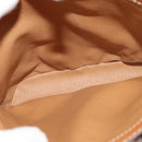 CELINE Macadam Canvas Shoulder Bag PVC Beige Gold Auth 132542-21