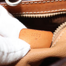 CELINE Macadam Canvas Shoulder Bag PVC Beige Gold Auth 132542-12