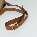 CELINE Macadam Canvas Shoulder Bag PVC Beige Gold Auth 132542-7