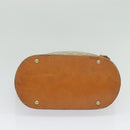 CELINE Macadam Canvas Shoulder Bag PVC Beige Gold Auth 132542-5