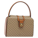 CELINE Macadam Canvas Hand Bag PVC Beige Gold Auth 132543-1