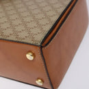 CELINE Macadam Canvas Hand Bag PVC Beige Gold Auth 132543-10