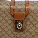 CELINE Macadam Canvas Hand Bag PVC Beige Gold Auth 132543-14
