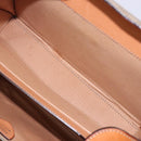 CELINE Macadam Canvas Hand Bag PVC Beige Gold Auth 132543-20