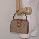 CELINE Macadam Canvas Hand Bag PVC Beige Gold Auth 132543-22