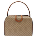CELINE Macadam Canvas Hand Bag PVC Beige Gold Auth 132543-3