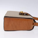 CELINE Macadam Canvas Hand Bag PVC Beige Gold Auth 132543-4