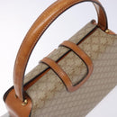 CELINE Macadam Canvas Hand Bag PVC Beige Gold Auth 132543-6