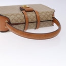 CELINE Macadam Canvas Hand Bag PVC Beige Gold Auth 132543-7