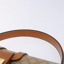 CELINE Macadam Canvas Hand Bag PVC Beige Gold Auth 132543-8