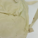 PRADA Backpack Nylon Beige Silver Auth 132544-15