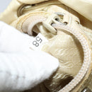 PRADA Backpack Nylon Beige Silver Auth 132544-12