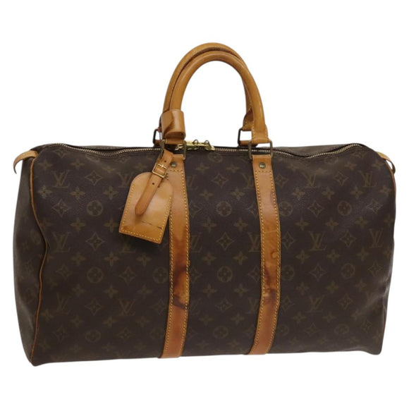 LOUIS VUITTON Monogram Keepall 45 Boston Bag M41428 LV Auth 132552