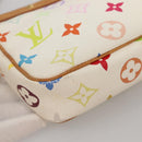 LOUIS VUITTON Monogram Multicolor Pochette Pouch White M92649 LV Auth 132557-9