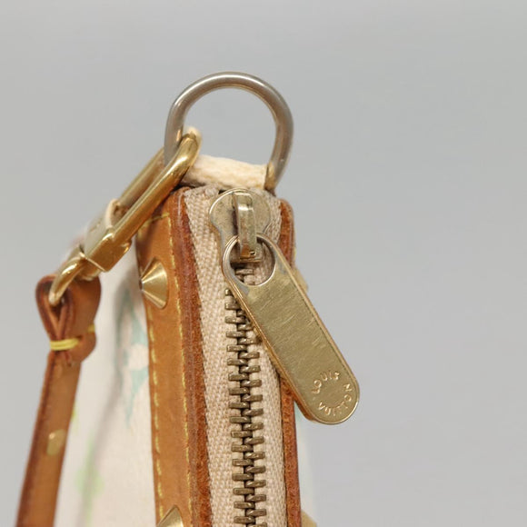 LOUIS VUITTON Monogram Multicolor Pochette Pouch White M92649 LV Auth 132557