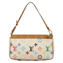LOUIS VUITTON Monogram Multicolor Pochette Pouch White M92649 LV Auth 132557-2