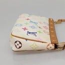 LOUIS VUITTON Monogram Multicolor Pochette Pouch White M92649 LV Auth 132557-4